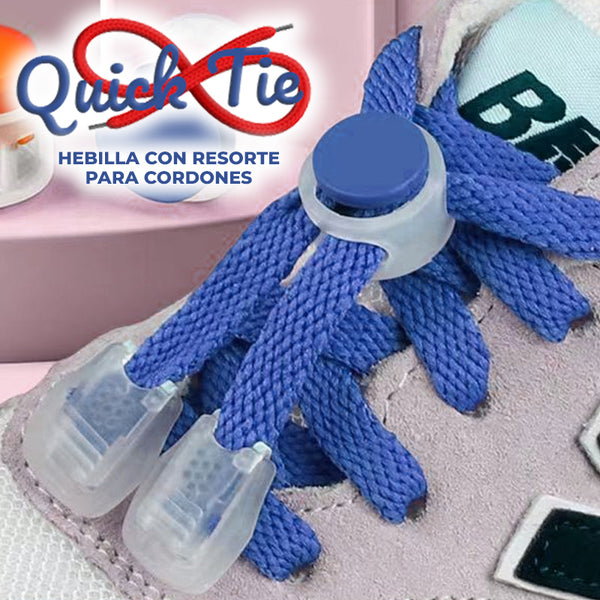 QuickTie™ - Hebilla con resorte para cordones