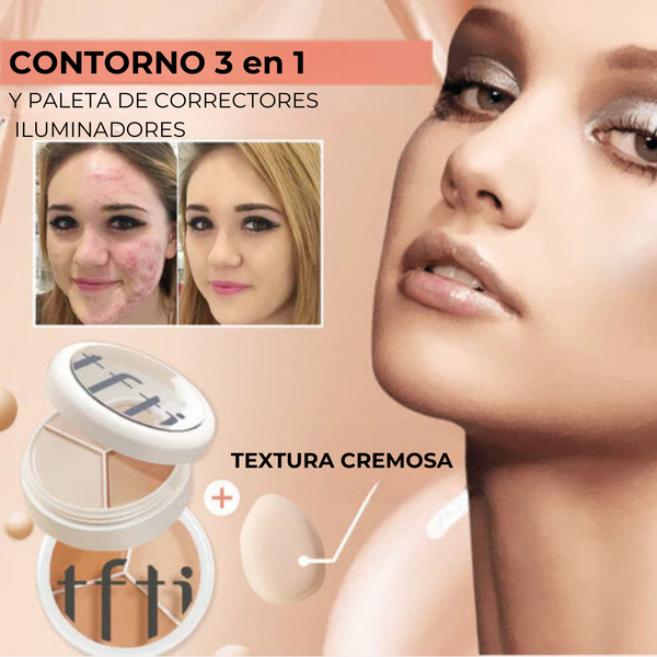 TIFITM™ - Corrector de maquillaje para rostro tricolor