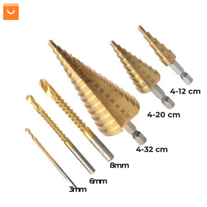 Kit TitanEdge™ - Set de 6 Juego de Brocas de TITANIO