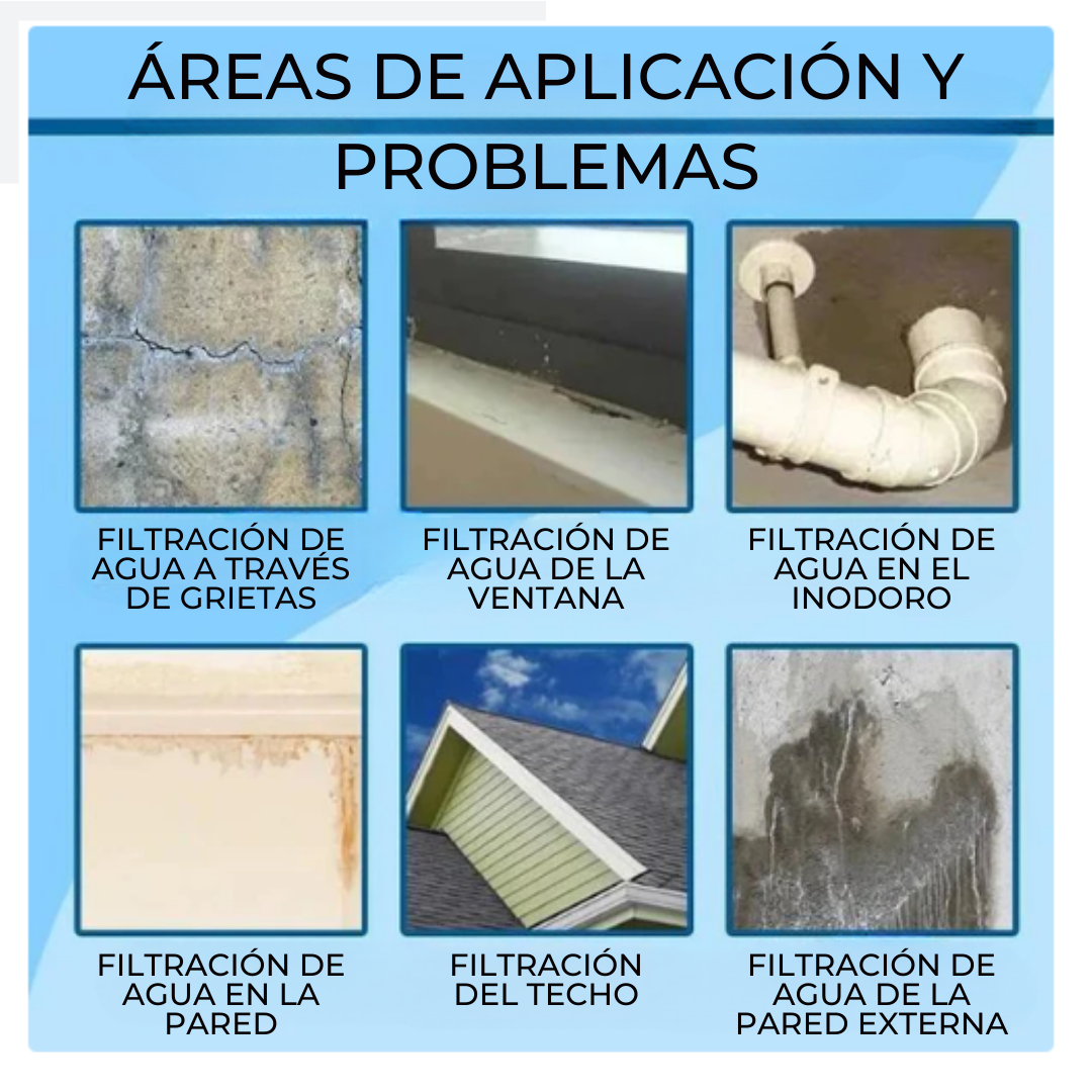 SealsCracks™ - Spray sellante para filtraciones de agua ¡Lleva 2 y paga 1!