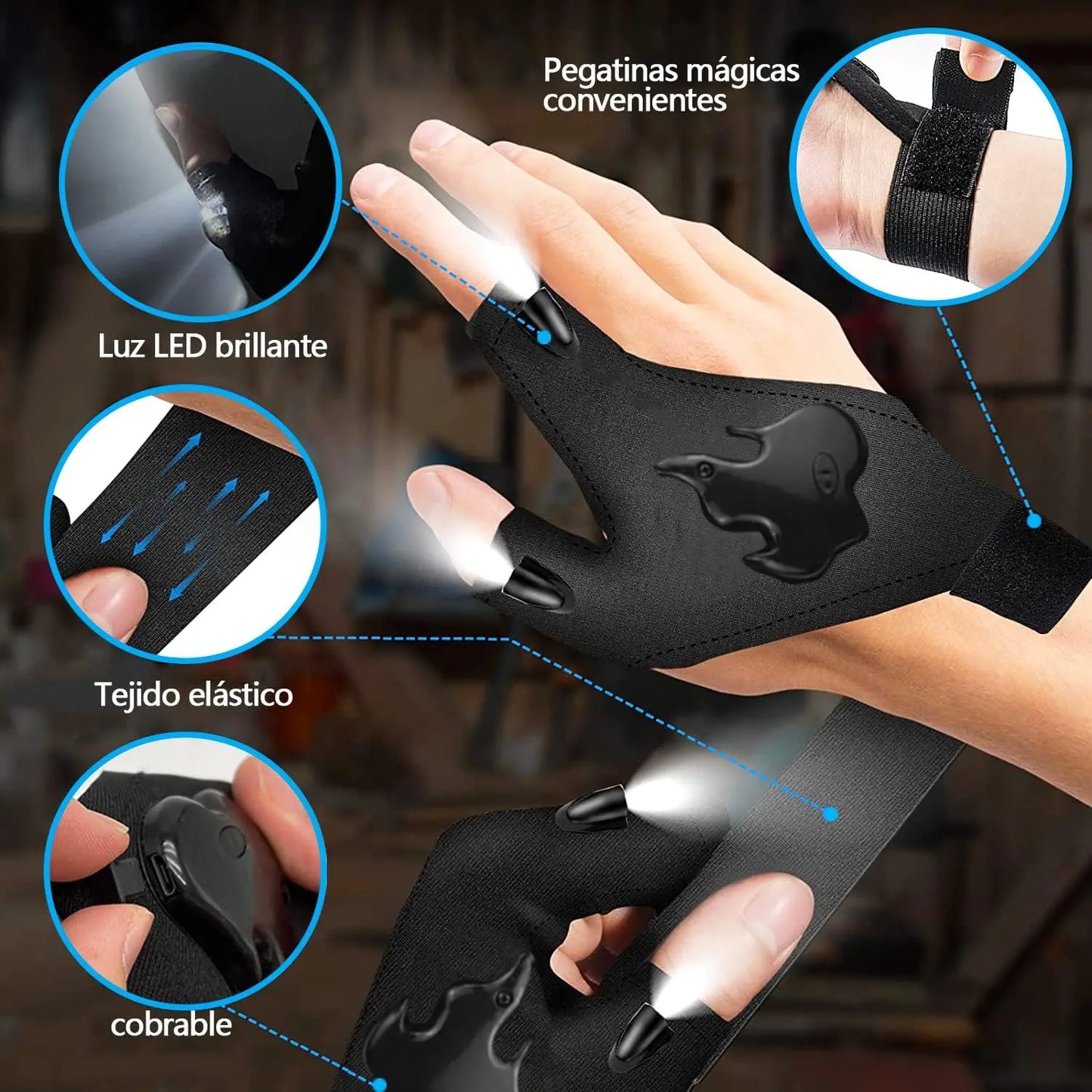 Lightgloves - Guantes con luz LED
