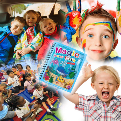 MagicWater™  - Libro reutilizable para niños, que se pinta con agua