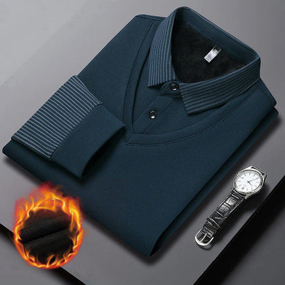 PrimeStripe™ -  Sueter a rayas con solapas de dos piezas