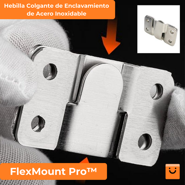 FlexMount Pro™ - Hebilla para colgar cuadros de acero inoxidable