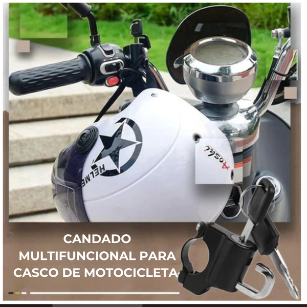 SafeLock™ - Candado multifuncional para casco de motocicleta