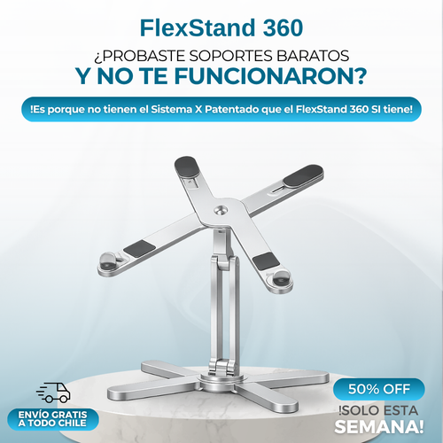 FlexStand 360 ™ — Postura perfecta en tu bolsillo
