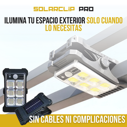 SolarClip Pro™ - Luz inteligente, seguridad al instante
