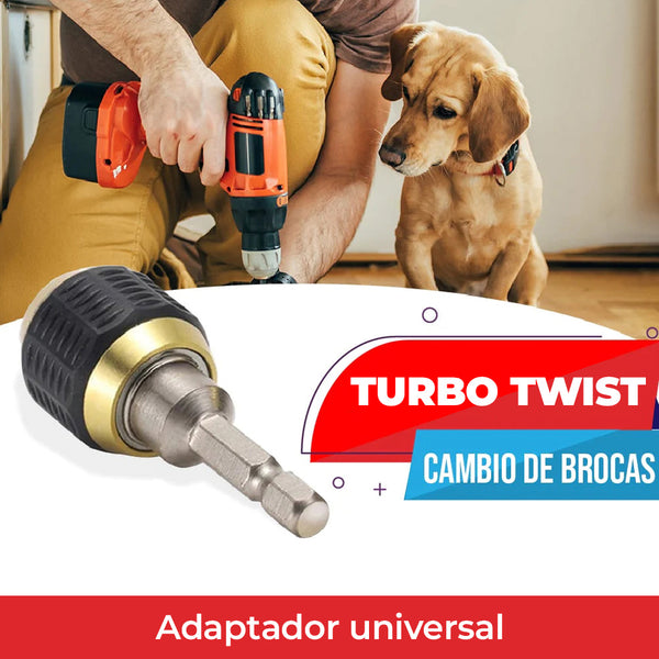 TurboTwist™ - Adaptador universal para cambio de brocas