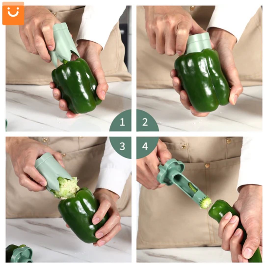 PEPSLICE™ - REMOVEDOR DE SEMILLAS DE PIMIENTOS - ¡OFERTA! 1 + 1 gratis (2 unidades)