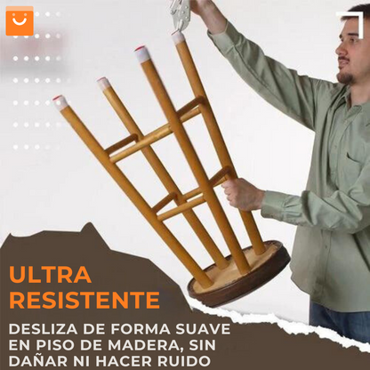 FornitureFoot Shield™ - Kit de 16 piezas de silicona para proteger las patas de tus sillas y mesas