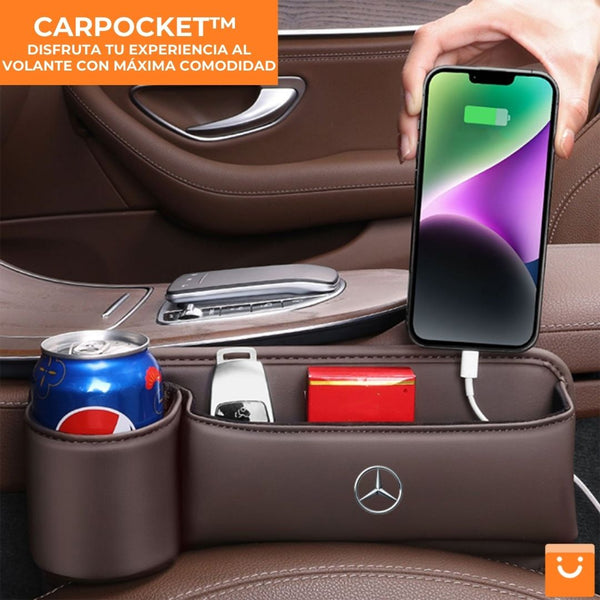 CARPOCKET™ - BOLSO DE CUERO ORGANIZADOR DE AUTOMÓVIL