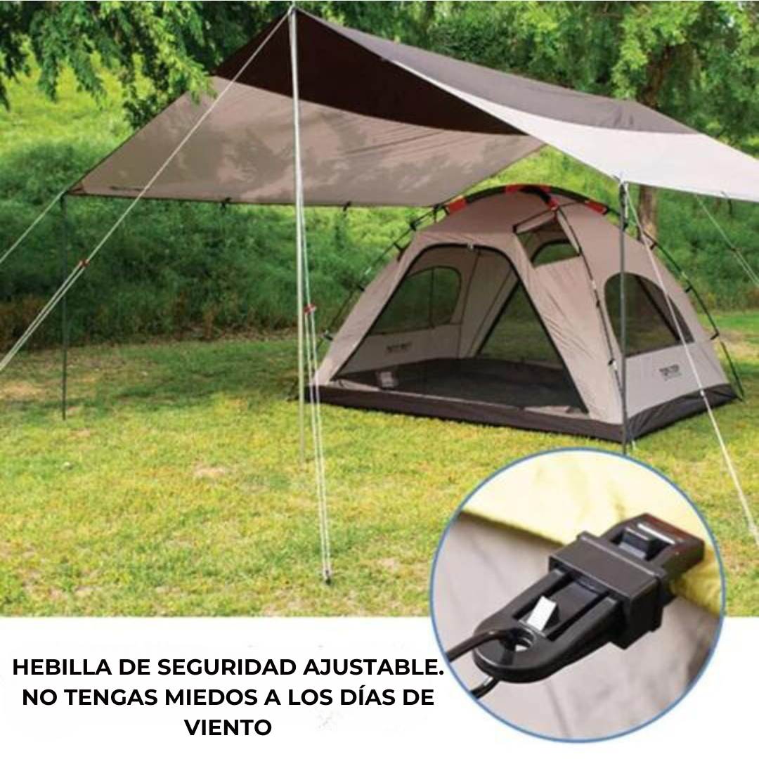 Safeblock™ - 10 garradorres con bloqueo resistente para lona y tela de sombra