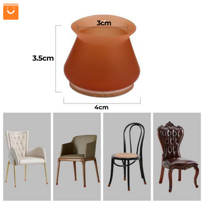 FornitureFoot Shield™ - Kit de 16 piezas de silicona para proteger las patas de tus sillas y mesas