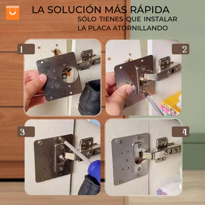 HingeSafe™ - Placa contenedora de bisagra