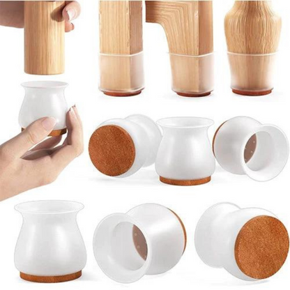 FornitureFoot Shield™ - Kit de 16 piezas de silicona para proteger las patas de tus sillas y mesas