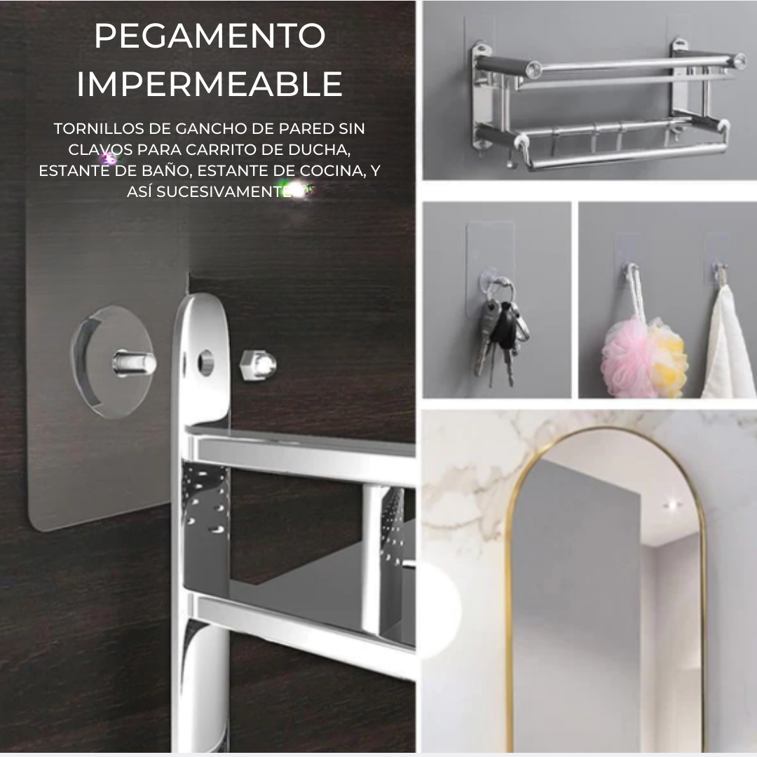 Ganchos adhesivos - ¡Lleva 20 Paga 10!