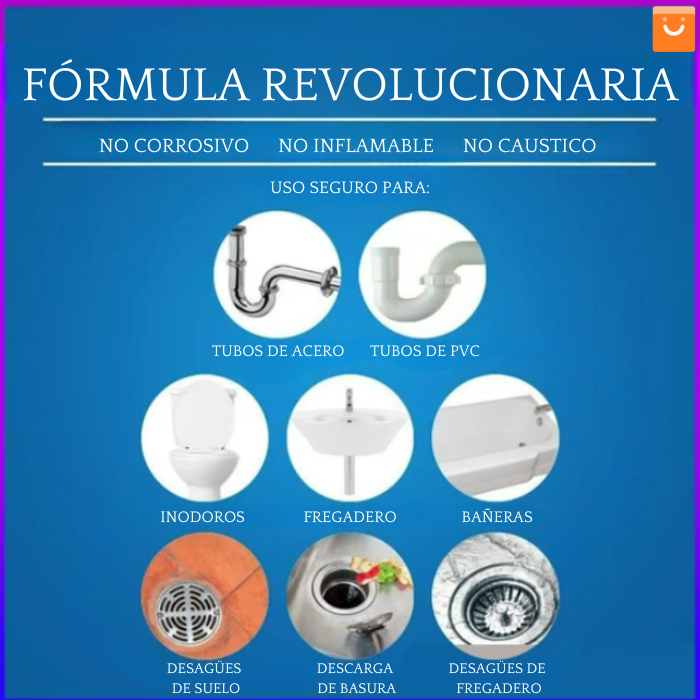 WildTornado™ - Potente limpiador de fregadores y desagües