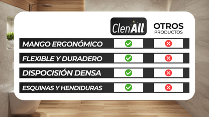 Clenall™ - Cepillo alargado de cerdas duras