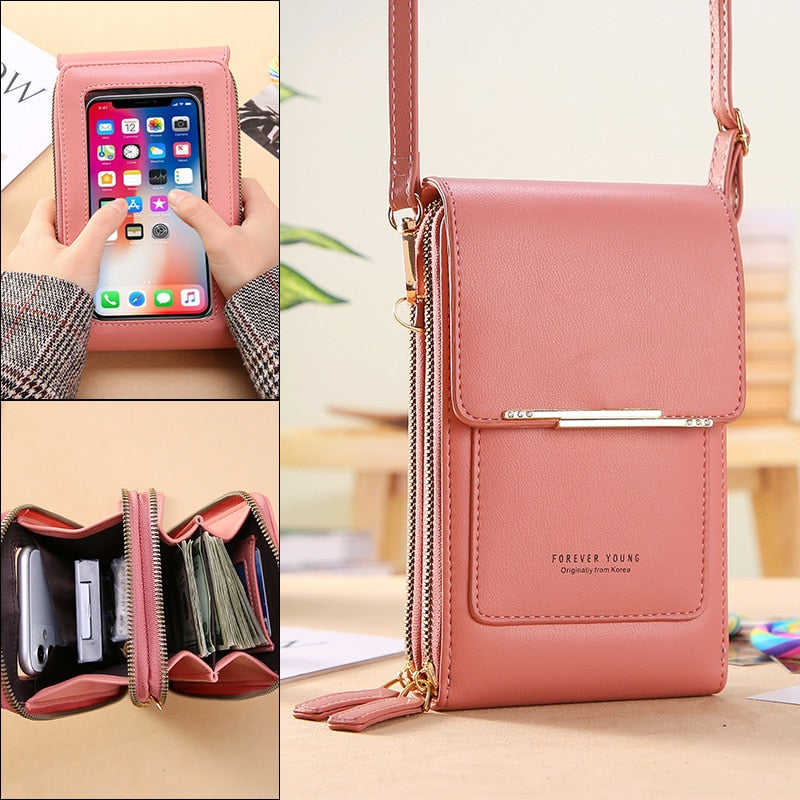 TouchStyle™ - Cartera de cuero todo en uno