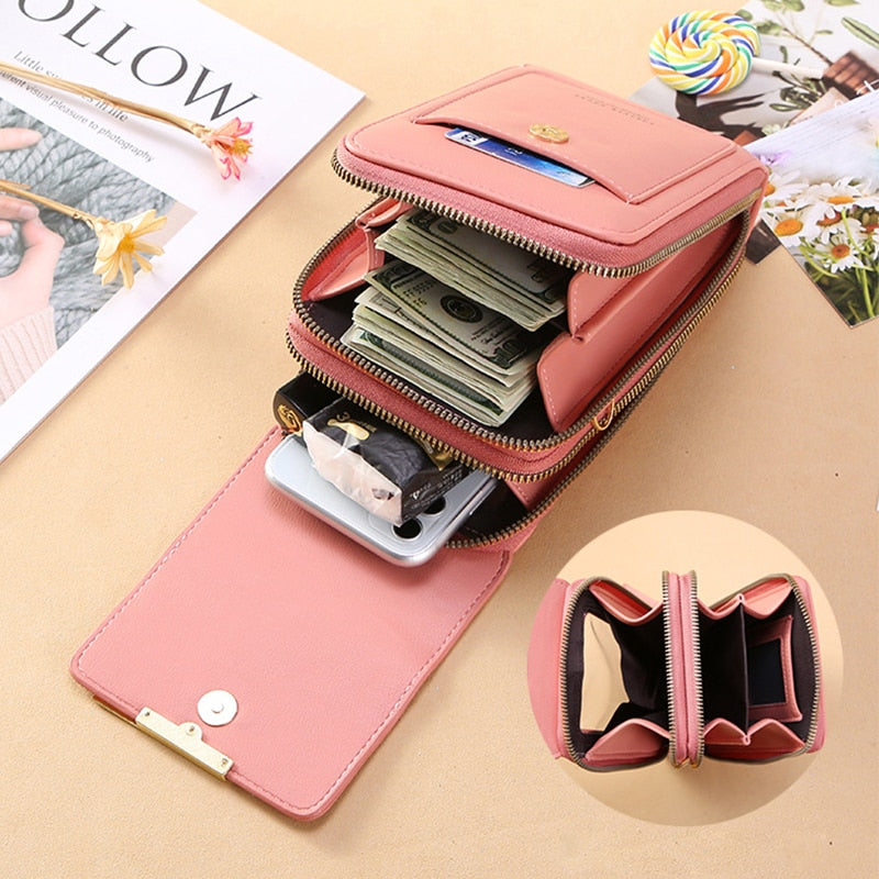 TouchStyle™ - Cartera de cuero todo en uno