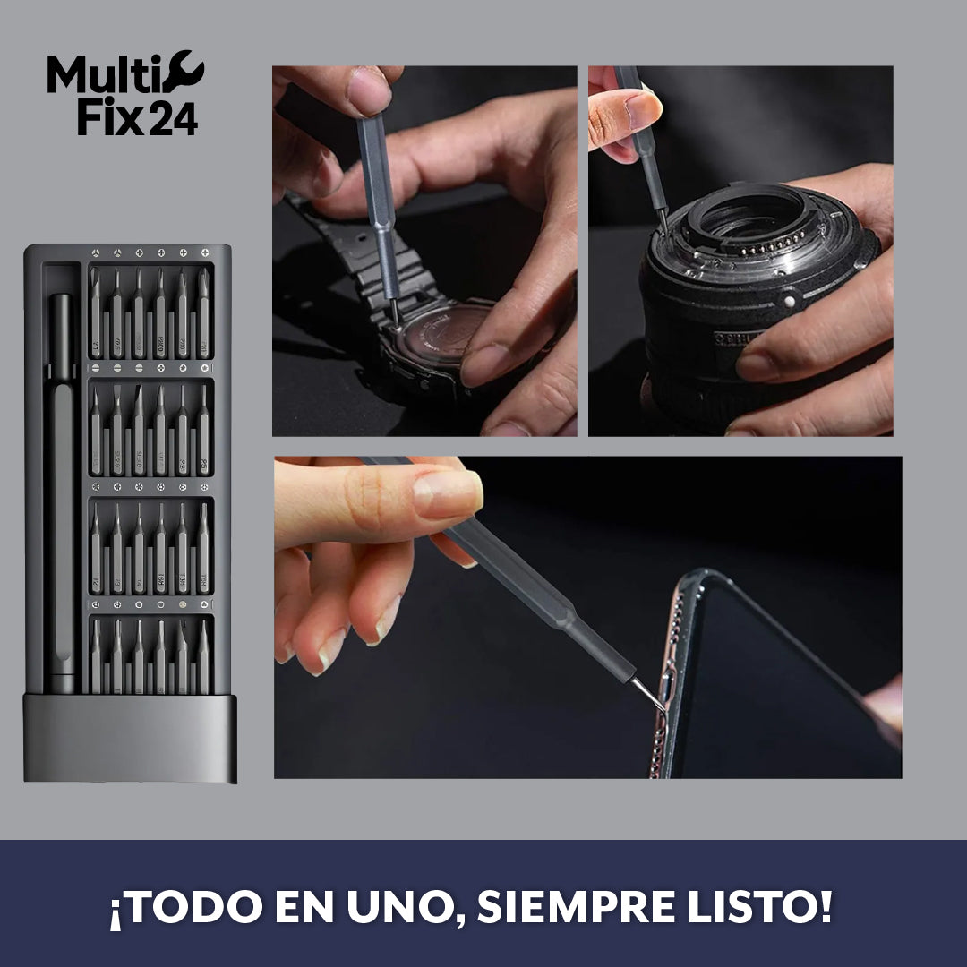 MultiFix 24™ - 24 en 1 Magnetic Screwdriver Tool Kit