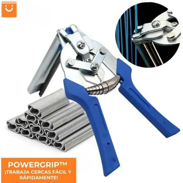 POWERGRIP™ -  KIT DE ALICATE ENGRAPADOR DE CERCAS + 600 GRAPAS DE REGALO