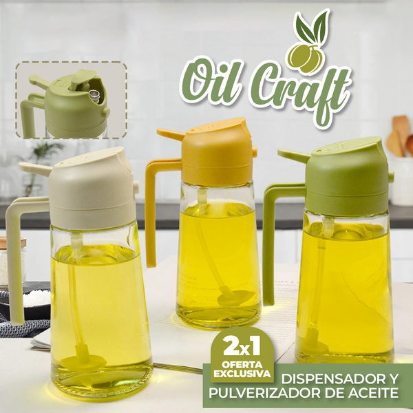 OilCraft™ - Dispensador y pulverizador de aceite | Oferta Exclusiva 2x1