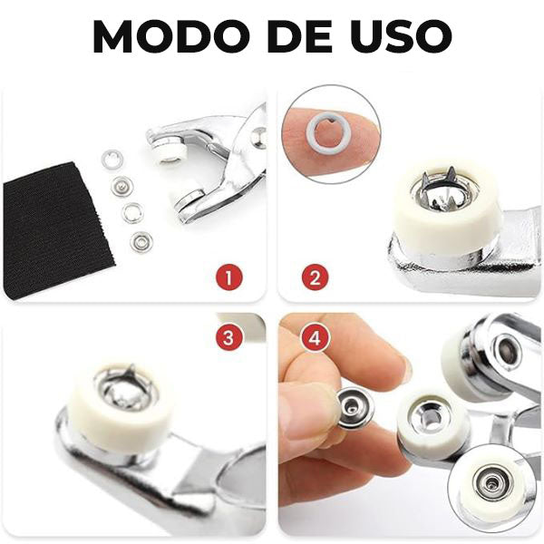 ButtonCraft™ - Juego de alicate de botones a presión