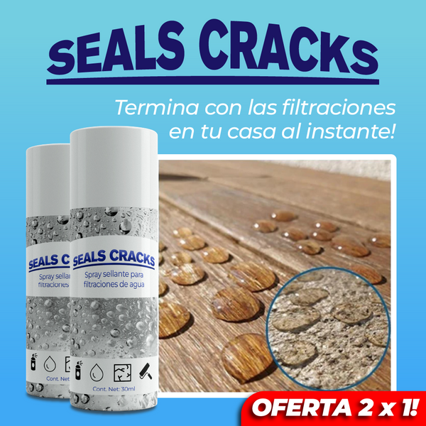 SealsCracks™ - Spray sellante para filtraciones de agua ¡Lleva 2 y paga 1!