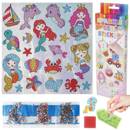 DiamondFun™ - JUEGO DE STICKERS DE DIAMANTES PARA NIÑOS