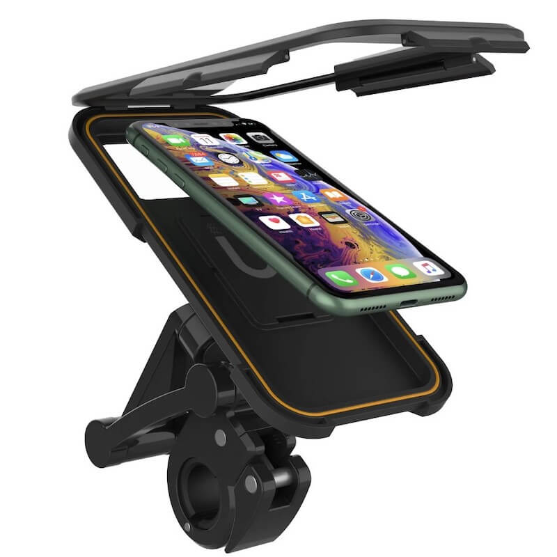 Shield360PhoneHolder™ - SOPORTE UNIVERSAL DURADERO DE TELÉFONO PARA BICICLETA Y MOTOCICLETA