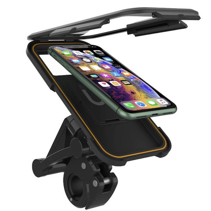 Shield360PhoneHolder™ - SOPORTE UNIVERSAL DURADERO DE TELÉFONO PARA BICICLETA Y MOTOCICLETA