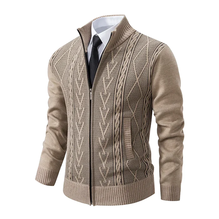 ELEGANTVNZ™ - SUETER DE PUNTO ELEGANTE PARA HOMBRES
