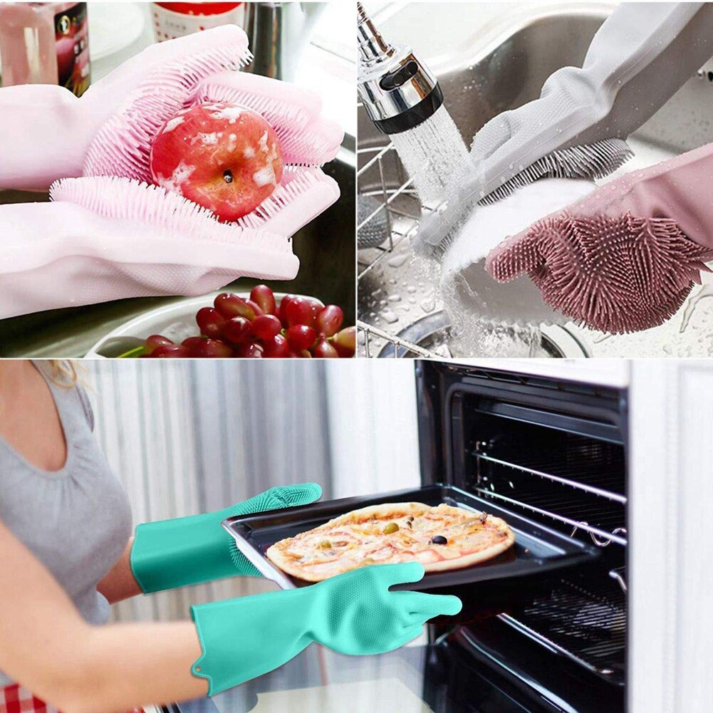 WashinGloves™ - guantes de goma de silicona para limpieza de lavavajillas