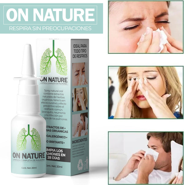 OnNature™ - Rociador para desintoxicar el sistema respiratorio