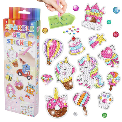 DiamondFun™ - JUEGO DE STICKERS DE DIAMANTES PARA NIÑOS