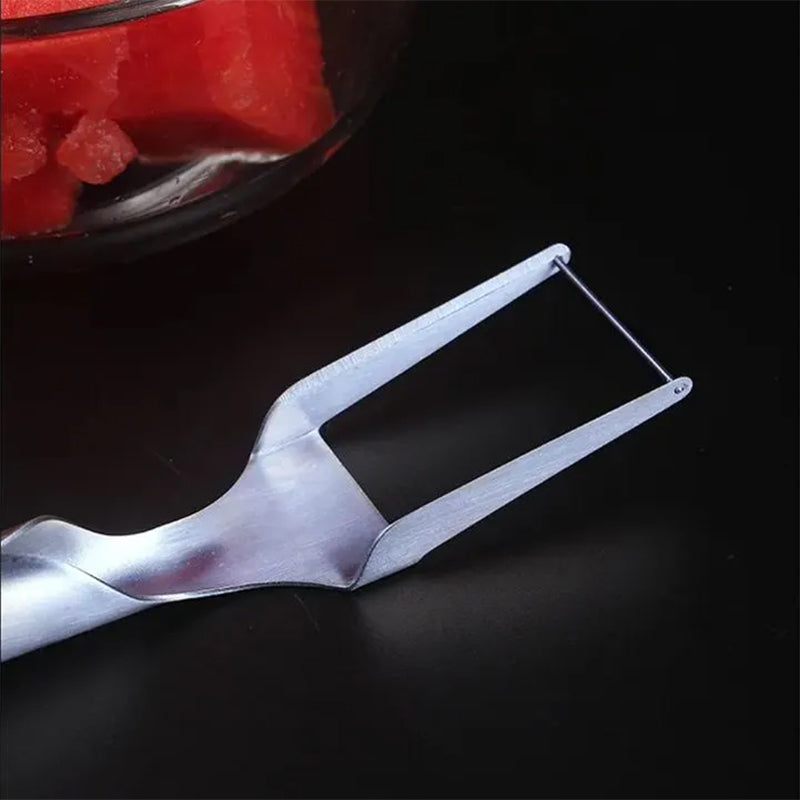 Easycutfork - Tenedor/rebanador de sandía 2 en 1