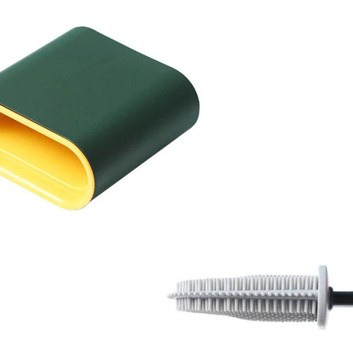 CleanWC - Cepillo de inodoro de silicona flexible
