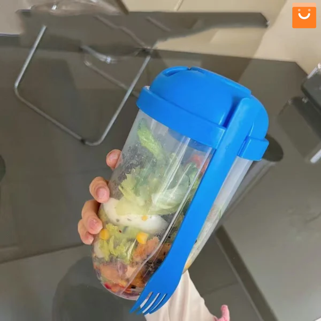 TupperSalad™- recipiente para ensalada portátil